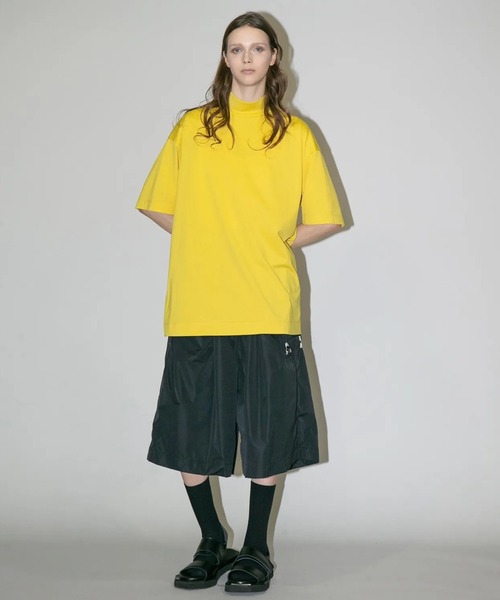 my beautiful landlet（マイビューティフルランドレット）の「【my beautiful landlet】SUPIMA COTTON HIGH NECK T-SHIRT（Tシャツ/カットソー・メンズ・イエロー/チャコールグレー/ブラック/オフホワイト・1/0）」の13枚目の写真