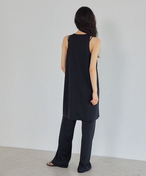 EMMEL REFINES(エメルリファインズ)の「<EMMEL REFINES>EM アメスリチュニック × パンツ セット(ワンピース・レディース・ブラック/ダークブラウン・FREE)」の4枚目の写真