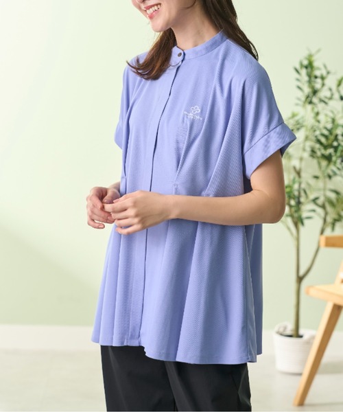 marie claire sport(マリクレール スポーツ)の「【UV対策 吸水速乾】<marie claire sport>かのこタックデザインチュニック(その他トップス・レディース・ネイビー/パープル・X-LARGE/LARGE/MEDIUM)」の7枚目の写真