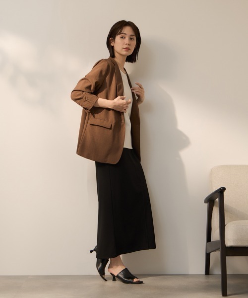 ketty(ケティ)の「タンブラーブッチャーテーラードジャケット(テーラードジャケット・レディース・ダークグレー/ブラウン/ピンク・M)」の16枚目の写真