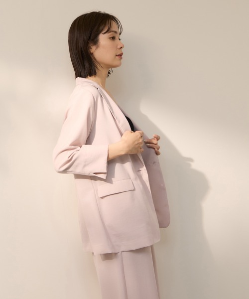ketty(ケティ)の「タンブラーブッチャーテーラードジャケット(テーラードジャケット・レディース・ダークグレー/ブラウン/ピンク・M)」の10枚目の写真