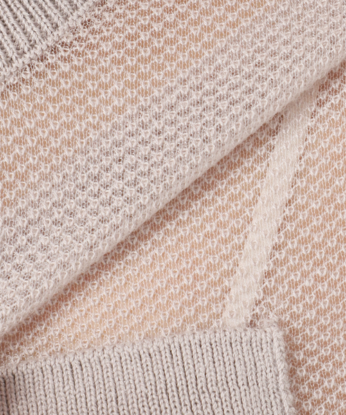 Noble(ノーブル)の「メッシュJ/Q シアークルーショートカーディガン(カーディガン/ボレロ・レディース・ホワイト/ブラック/グレー・FREE)」の16枚目の写真