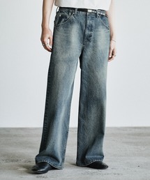 WYM LIDNM | LASER FADE STANDARD STRAIGHT DENIM(デニムパンツ)