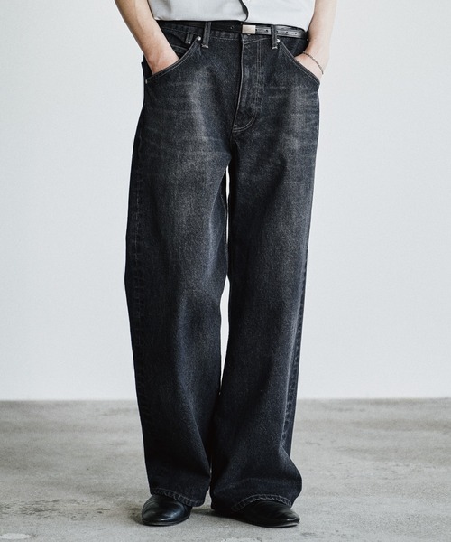 WYM LIDNM(ウィム バイ リドム)の「LASER FADE STANDARD STRAIGHT DENIM(デニムパンツ・メンズ・インディゴブルー/ライトインディゴブルー・S/XS/L/M)」の2枚目の写真