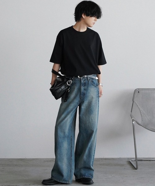 WYM LIDNM(ウィム バイ リドム)の「LASER FADE STANDARD STRAIGHT DENIM(デニムパンツ・メンズ・インディゴブルー/ライトインディゴブルー・S/XS/L/M)」の20枚目の写真