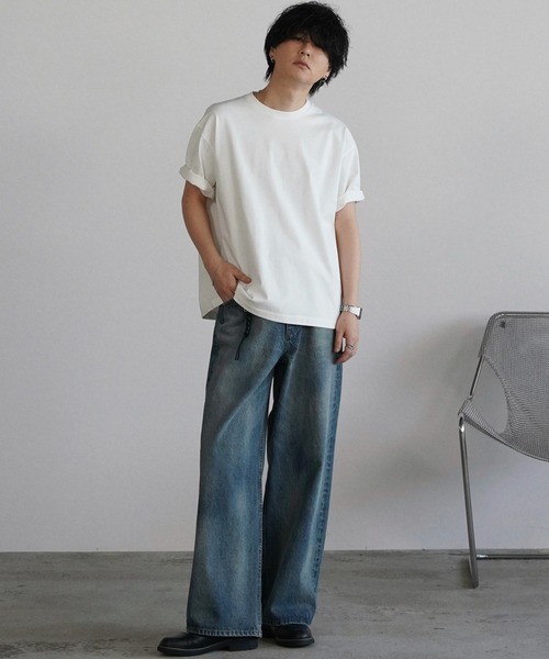 WYM LIDNM(ウィム バイ リドム)の「LASER FADE STANDARD STRAIGHT DENIM(デニムパンツ・メンズ・インディゴブルー/ライトインディゴブルー・S/XS/L/M)」の8枚目の写真