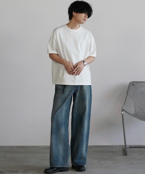 WYM LIDNM(ウィム バイ リドム)の「LASER FADE STANDARD STRAIGHT DENIM(デニムパンツ・メンズ・インディゴブルー/ライトインディゴブルー・S/XS/L/M)」の15枚目の写真