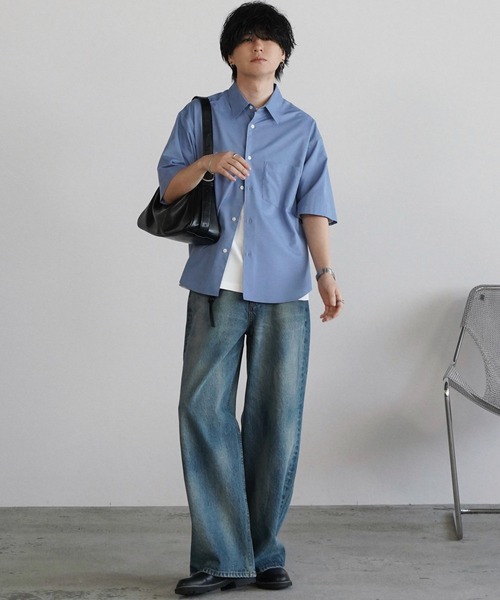 WYM LIDNM(ウィム バイ リドム)の「LASER FADE STANDARD STRAIGHT DENIM(デニムパンツ・メンズ・インディゴブルー/ライトインディゴブルー・S/XS/L/M)」の4枚目の写真