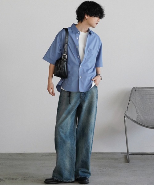 WYM LIDNM(ウィム バイ リドム)の「LASER FADE STANDARD STRAIGHT DENIM(デニムパンツ・メンズ・インディゴブルー/ライトインディゴブルー・S/XS/L/M)」の5枚目の写真
