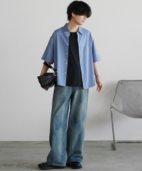 WYM LIDNM(ウィム バイ リドム)の「LASER FADE STANDARD STRAIGHT DENIM(デニムパンツ・メンズ・インディゴブルー/ライトインディゴブルー・S/XS/L/M)」の6枚目の写真
