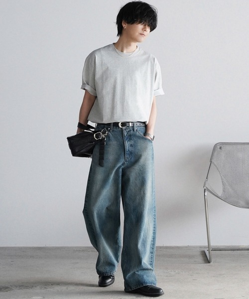 WYM LIDNM(ウィム バイ リドム)の「LASER FADE STANDARD STRAIGHT DENIM(デニムパンツ・メンズ・インディゴブルー/ライトインディゴブルー・S/XS/L/M)」の18枚目の写真