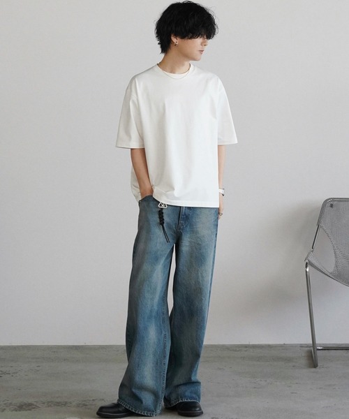 WYM LIDNM(ウィム バイ リドム)の「LASER FADE STANDARD STRAIGHT DENIM(デニムパンツ・メンズ・インディゴブルー/ライトインディゴブルー・S/XS/L/M)」の16枚目の写真