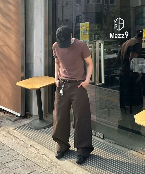 BASEMOMENT(ベースモーメント)の「シンチバックカーブドウォッシングツイルパンツダークブラウン(その他パンツ・メンズ・その他・M/L/XL)」の14枚目の写真
