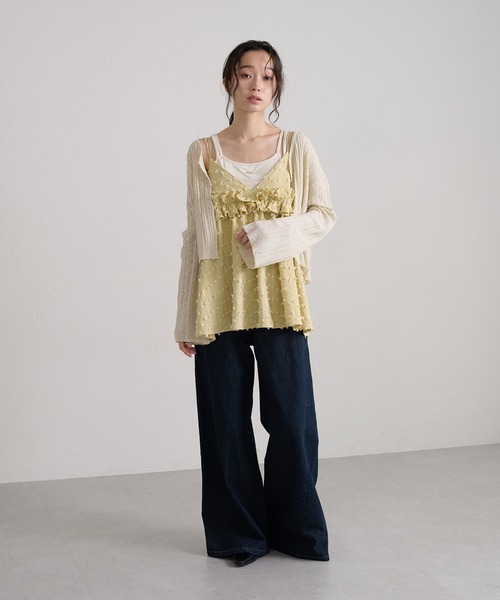 apres jour clair(アプレジュールクレア)の「【apres jour clair】ダブルストラップキャミチュニック(その他トップス・レディース・グリーン/ブラック/オフホワイト・フリー/X-LARGE)」の21枚目の写真