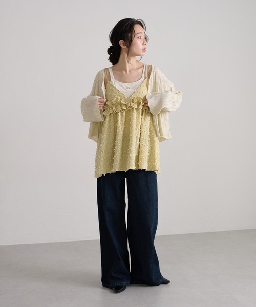 apres jour clair(アプレジュールクレア)の「【apres jour clair】ダブルストラップキャミチュニック(その他トップス・レディース・グリーン/ブラック/オフホワイト・フリー/X-LARGE)」の22枚目の写真