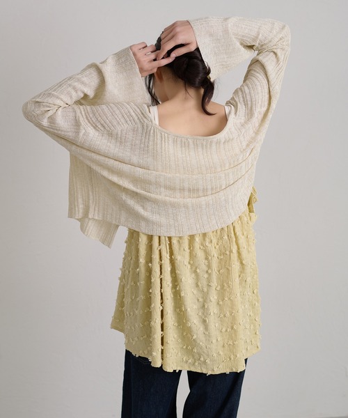 apres jour clair(アプレジュールクレア)の「【apres jour clair】ダブルストラップキャミチュニック(その他トップス・レディース・グリーン/ブラック/オフホワイト・フリー/X-LARGE)」の15枚目の写真