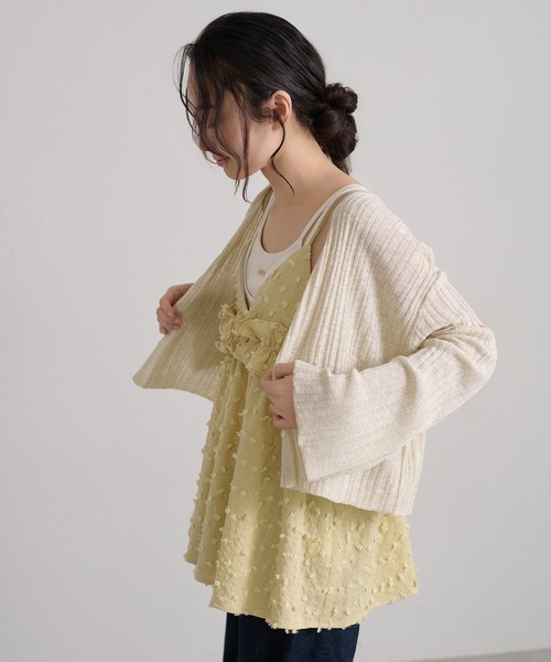 apres jour clair(アプレジュールクレア)の「【apres jour clair】ダブルストラップキャミチュニック(その他トップス・レディース・グリーン/ブラック/オフホワイト・フリー/X-LARGE)」の13枚目の写真