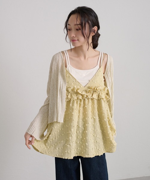 apres jour clair(アプレジュールクレア)の「【apres jour clair】ダブルストラップキャミチュニック(その他トップス・レディース・グリーン/ブラック/オフホワイト・フリー/X-LARGE)」の17枚目の写真