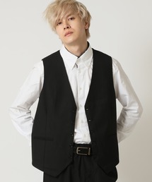 ARCADE（アーケード）の「ジレベスト チョッキ トップス 無地 5B（ベスト）」