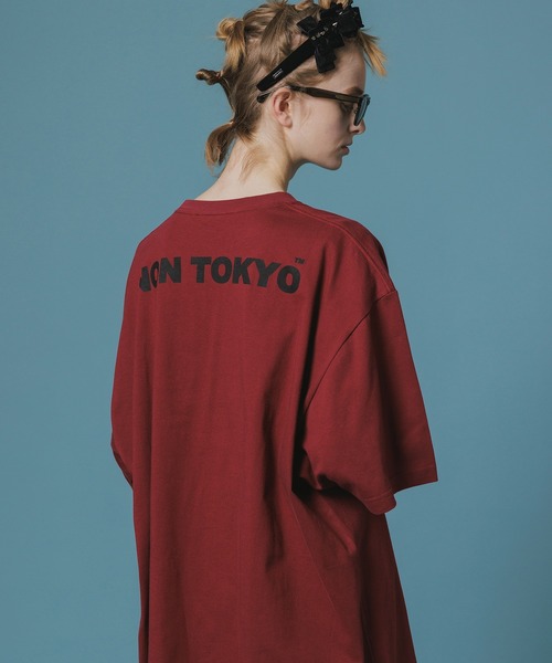 NON TOKYO(ノントーキョー)の「PRINT H/S BIG T-SHIRT(SCULL CHERRY)(Tシャツ/カットソー・レディース・ホワイト/ワインレッド/ブラック・FREE)」の7枚目の写真