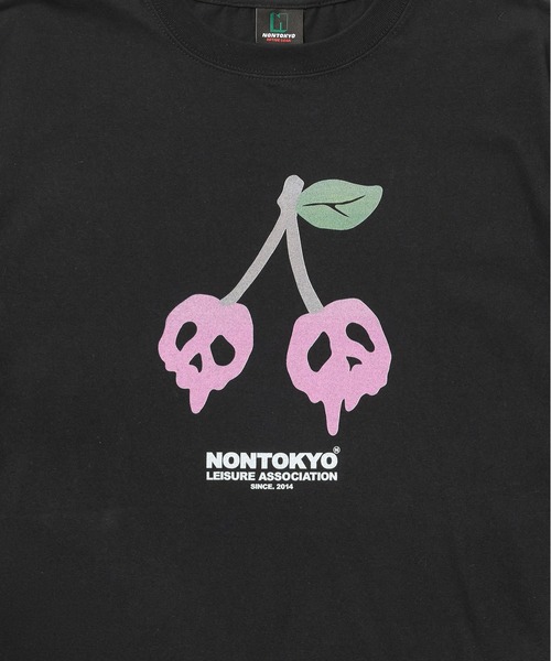 NON TOKYO(ノントーキョー)の「PRINT H/S BIG T-SHIRT(SCULL CHERRY)(Tシャツ/カットソー・レディース・ホワイト/ワインレッド/ブラック・FREE)」の14枚目の写真