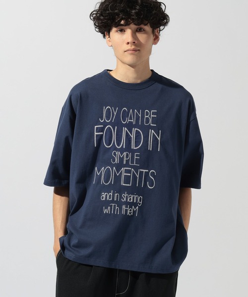 niko and...(ニコアンド)の「刺繍ロゴTシャツ(Tシャツ/カットソー・メンズ・ライトグレー/オフホワイト/ネイビー/オレンジ・LARGE/MEDIUM)」の18枚目の写真