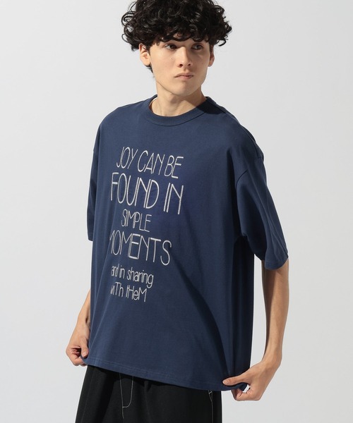 niko and...(ニコアンド)の「刺繍ロゴTシャツ(Tシャツ/カットソー・メンズ・ライトグレー/オフホワイト/ネイビー/オレンジ・LARGE/MEDIUM)」の19枚目の写真