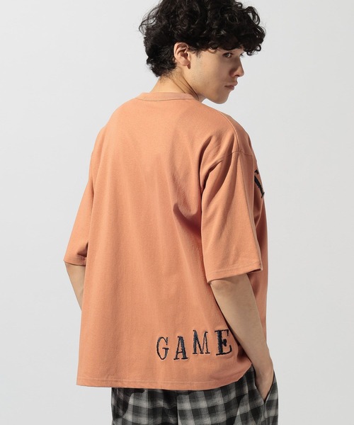 niko and...(ニコアンド)の「刺繍ロゴTシャツ(Tシャツ/カットソー・メンズ・ライトグレー/オフホワイト/ネイビー/オレンジ・LARGE/MEDIUM)」の22枚目の写真