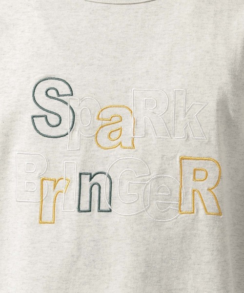 niko and...(ニコアンド)の「刺繍ロゴTシャツ(Tシャツ/カットソー・メンズ・ライトグレー/オフホワイト/ネイビー/オレンジ・LARGE/MEDIUM)」の9枚目の写真