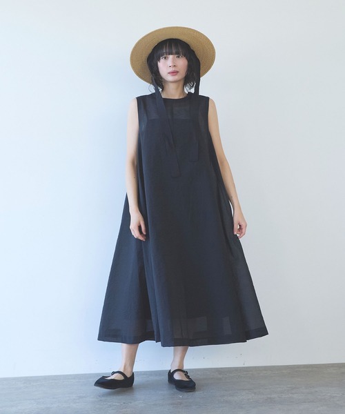 C/Ny sheer no sleeves one-piece（ワンピース）｜yuni（ユニ ）の