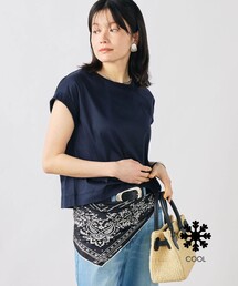 ウォッシャブルワイドノースリーブTシャツ