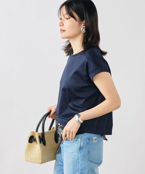 NOLLEY’S(ノーリーズ)の「ウォッシャブルワイドノースリーブTシャツ(Tシャツ/カットソー・レディース・ネイビー/オレンジ/ブラウン/ホワイト/ベビーピンク・38)」の14枚目の写真
