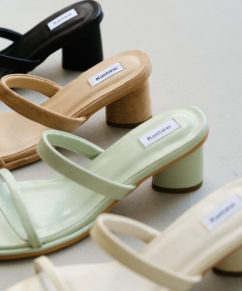 Kastane(カスタネ)の「【4色展開】カラバリサンダル(サンダル・レディース・ブラック/アイボリー/サンドベージュ/ミント・37/38/36)」の6枚目の写真