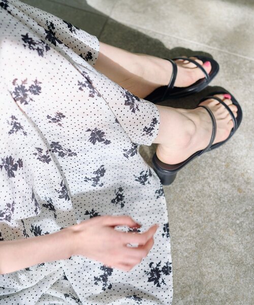 Kastane(カスタネ)の「【4色展開】カラバリサンダル(サンダル・レディース・ブラック/アイボリー/サンドベージュ/ミント・37/38/36)」の9枚目の写真