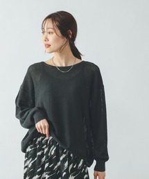 GLOBAL WORK（グローバルワーク）の「透けにくいメッシュニットプルオーバー/642926（ニット/セーター）」