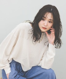 GLOBAL WORK（グローバルワーク）の「透けにくいメッシュニットプルオーバー/642926（ニット/セーター）」