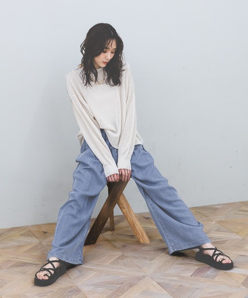 定価3.8万 ファビアンルー メッシュニットタンク ノーウォス 67NOWOS R'IAM ニットタンク（タンクトップ）｜Plage（プラージュ）の通販 HAND トップス