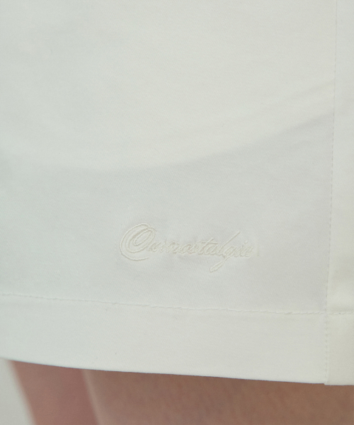 OURNOSTALGIA（アワー ノスタルジア）の「Classic banding half pants_Ivory(O25-PT04)（その他パンツ・レディース・アイボリー・FREE）」の5枚目の写真