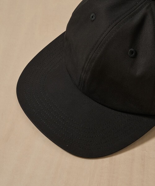 KIJIMA TAKAYUKI（キジマ　タカユキ）の「【KIJIMA TAKAYUKI/キジマタカユキ】COTTON GABA 6PANEL CAP（キャップ・メンズ・グレイッシュベージュ/ブラック・FREE）」の4枚目の写真
