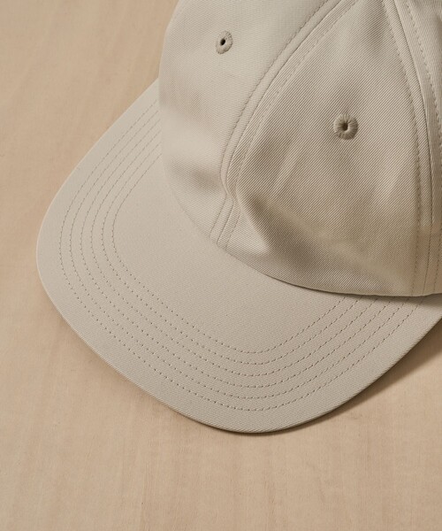 KIJIMA TAKAYUKI（キジマ　タカユキ）の「【KIJIMA TAKAYUKI/キジマタカユキ】COTTON GABA 6PANEL CAP（キャップ・メンズ・グレイッシュベージュ/ブラック・FREE）」の9枚目の写真