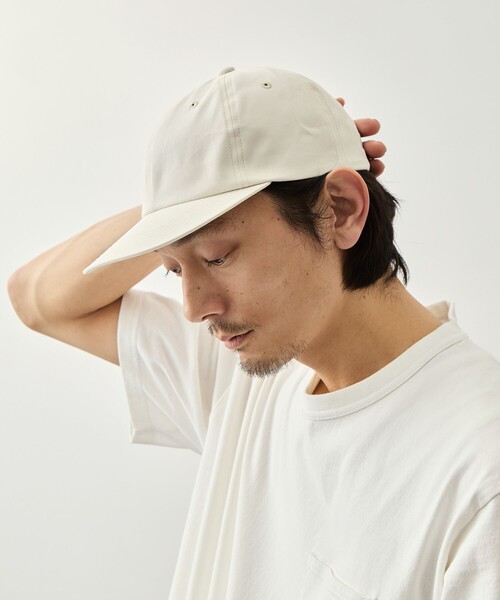 KIJIMA TAKAYUKI（キジマ　タカユキ）の「【KIJIMA TAKAYUKI/キジマタカユキ】COTTON GABA 6PANEL CAP（キャップ・メンズ・グレイッシュベージュ/ブラック・FREE）」の11枚目の写真