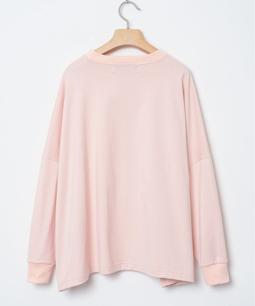bedsidedrama（ベットサイドドラマ）の「DOG SAVE THE QUEEN Wide Pullover（Tシャツ/カットソー・レディース・ピンク/ホワイト/ブラック・2/1）」の15枚目の写真