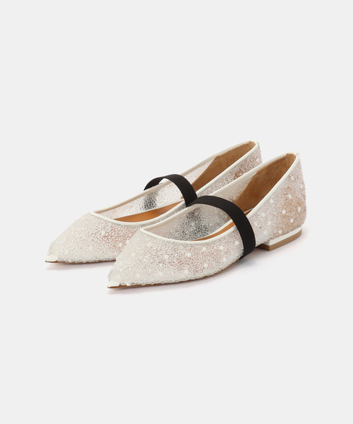 Pippichic(ピッピシック)の「【PIPPICHIC/ピッピシック】 ANNA JEWEL 7 フラットパンプス(その他シューズ・レディース・ホワイト・38/37/36)」の5枚目の写真