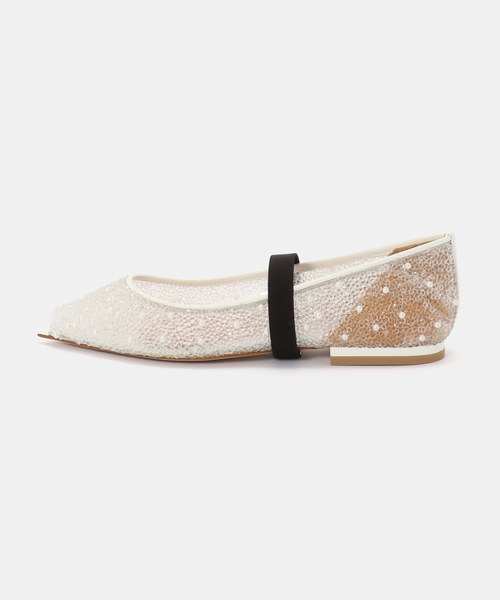 Pippichic(ピッピシック)の「【PIPPICHIC/ピッピシック】 ANNA JEWEL 7 フラットパンプス(その他シューズ・レディース・ホワイト・38/37/36)」の6枚目の写真
