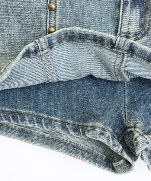 ANAP(アナップ)の「スタッズ付 デニム ミニスカートパンツ(デニムスカート・レディース・ブルー/ブラック・S)」の18枚目の写真