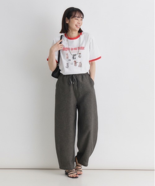 Right-on（ライトオン）の「HONEYSUCKLE ROSE(ハニーサックルローズ)【そよラク】コクーンパンツ（その他パンツ・レディース・ブラウン/ライトベージュ/ダークグレー・S/M/L）」の22枚目の写真