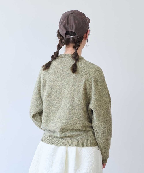 bulle de savon(ビュルデサボン)の「ジーロンラム ポロプルオーバー(ニット/セーター・レディース・ダークブラウン/イエロー/サックスブルー/カーキ/ピンク/レッド・FREE)」の9枚目の写真