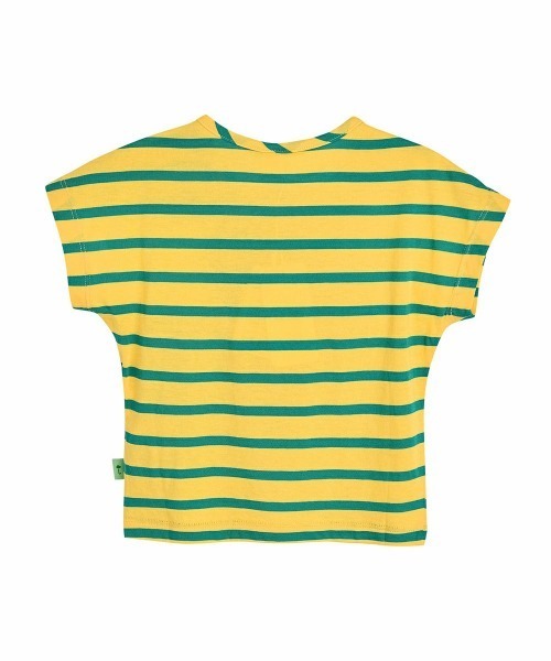 moimoln(モイモルン)の「【SOFT&】カラーボーダートップス(Tシャツ/カットソー・キッズ・グリーン/ブルー/ピンク・130cm/120cm/100cm/110cm/90cm)」の4枚目の写真