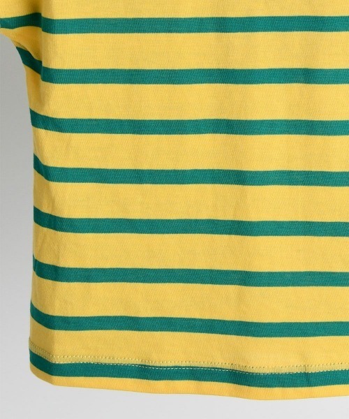moimoln(モイモルン)の「【SOFT&】カラーボーダートップス(Tシャツ/カットソー・キッズ・グリーン/ブルー/ピンク・130cm/120cm/100cm/110cm/90cm)」の7枚目の写真