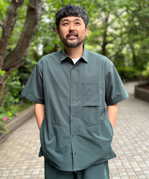 NANGA(ナンガ)の「【NANGA】 DOT AIR COMFY SS SHIRTS(シャツ/ブラウス・メンズ・グリーン/ブラック/ネイビー・M/L)」の21枚目の写真